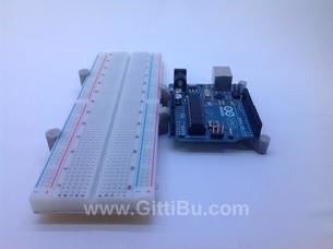 Arduino Uno Ve Büyük Breadboard Tutucu Sabitleme Plastik Aparatı