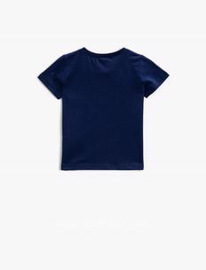 Koton Baskılı Lacivert Erkek Çocuk T-Shirt 1Ymb18818ok