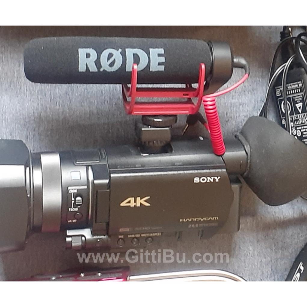 Sony Fdr Ax100 4K Kamera (+ Mikrofon, Omuzluk, Tripod, Çanta)